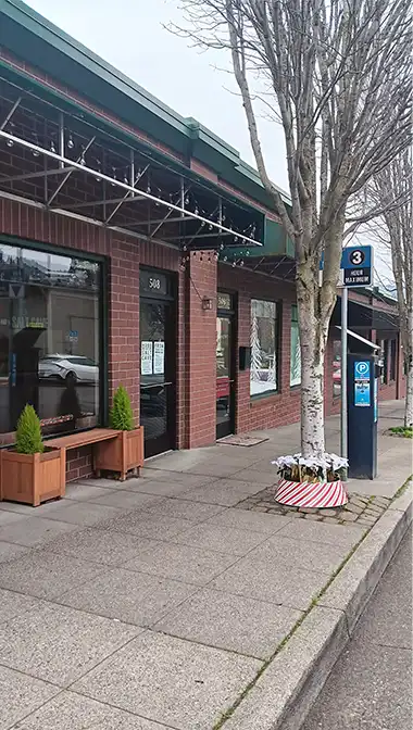 FROH Spa entrance off 508 Cascade, Hood River.